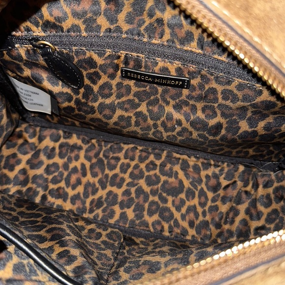 Rebecca Minkoff Jett Boxy Brown Suede Crossbody - Picture 6 of 7